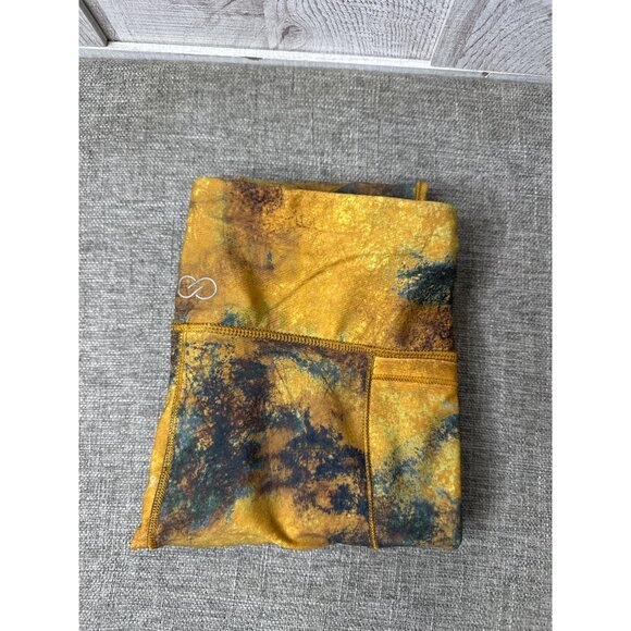 Calia Womens XS Yellow Multicolor High-Waisted Leggings With Pockets - Picture 9 of 9